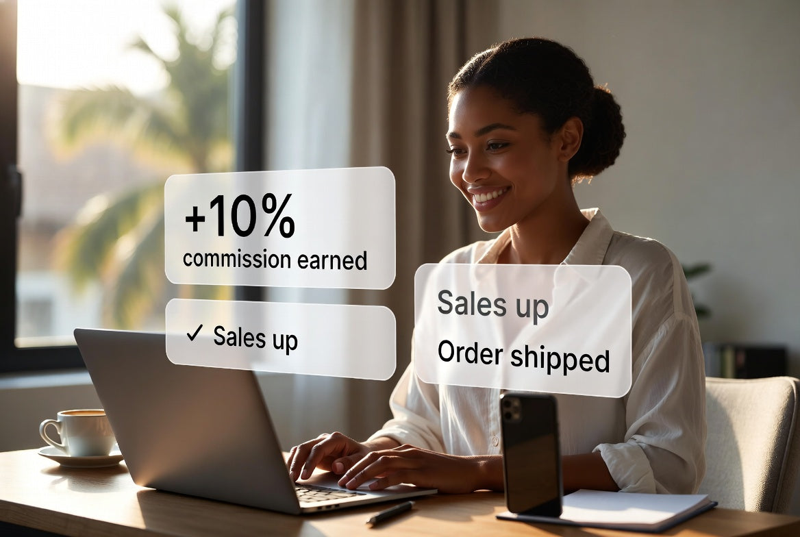 Comparte productos. Genera ventas. Gana.